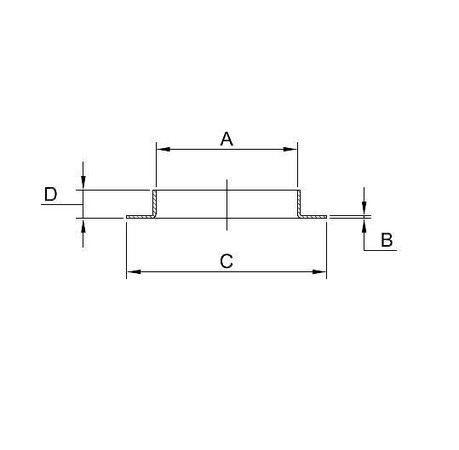 Metric Pressed Collars – Nords pressure rated EN1092-1 / Type 37 diagram/image