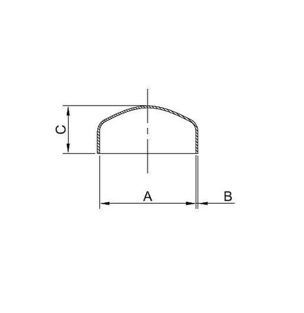 Metric End Caps - OSTP Tru-Bore® diagram/image