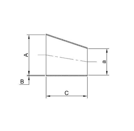 Metric Eccentric Reducers - OSTP Tru-Bore® diagram/image